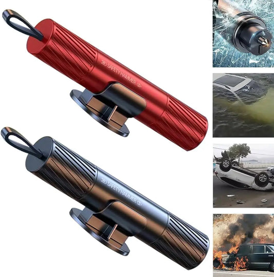 Marteau de sécurité voiture 2-en-1